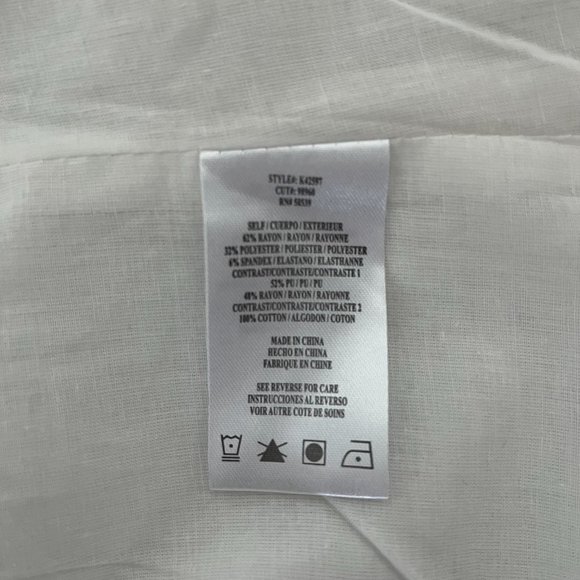 White faux leather blazer - Picture 4 of 4